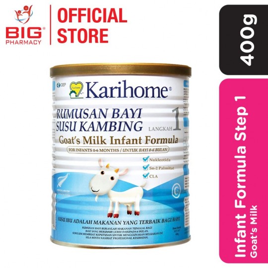 Karihome Goats Milk Infant Formula 400g Step 1 (0-6 Months)