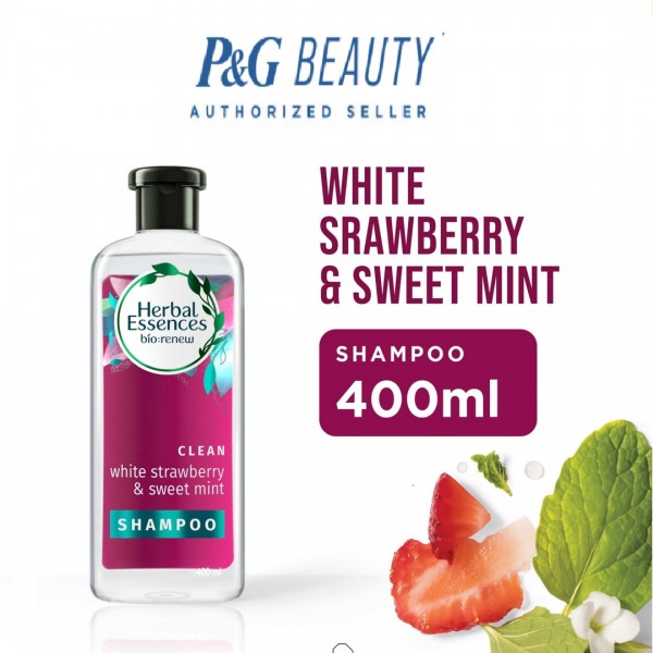 Herbal Essences Shampoo Clean White Strawberry & Sweet Mint 400Ml