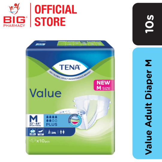 Tena Value Adult Diaper M 10S