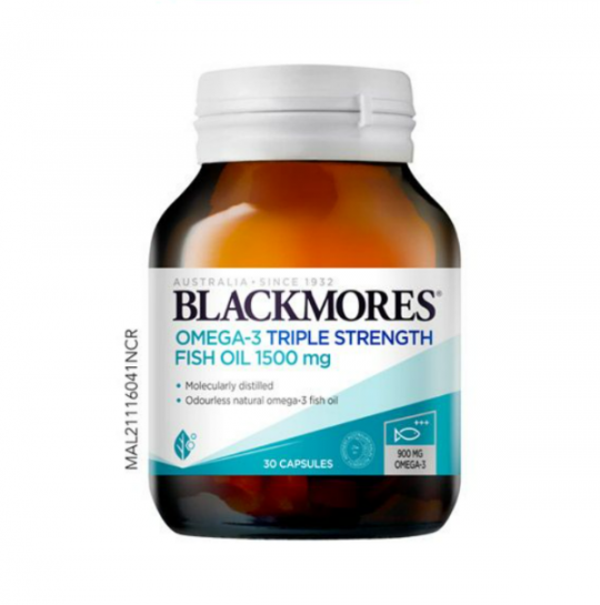 Blackmores Omega-3 Triple Strength Fish Oil 1500 Mg 30S-New Nov 22