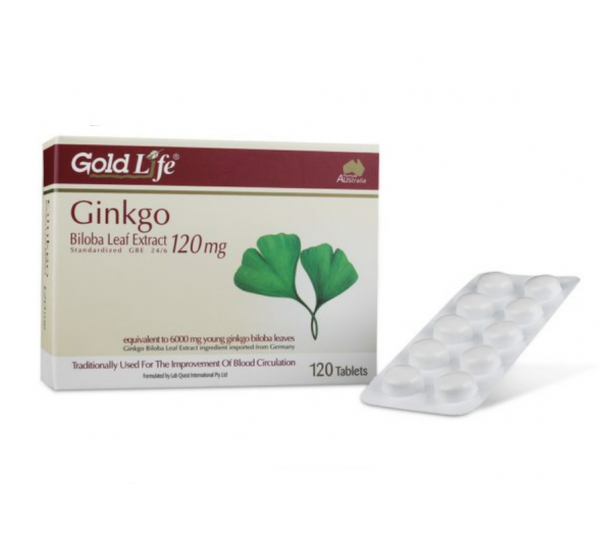 GOLD LIFE GINKGO 120MG 12X10S