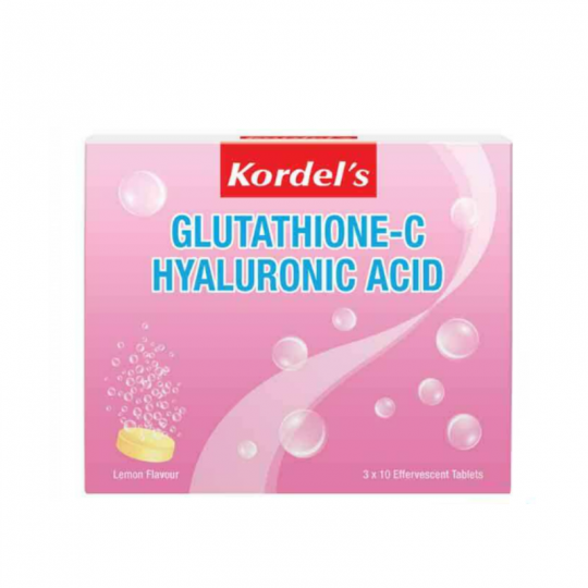 Kordels Glutathione-C Hyaluronic Acid Effervescent Tab 3X10S