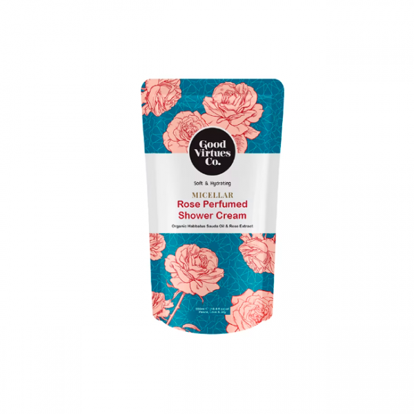 Good Virtues Co Micellar Rose Perfumed Shower Cream Refill Pack 550ml