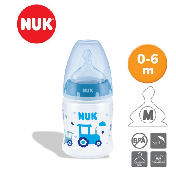 NUK Premium Choice 150ml PP Temperature Control Bottle With Silicone Teat Size 1 (Medium)