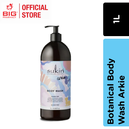 Sukin Botanical Body Wash Arkie 1000ml