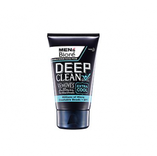Biore Mens Double Scrub Deep Clean Extra Cool 100g
