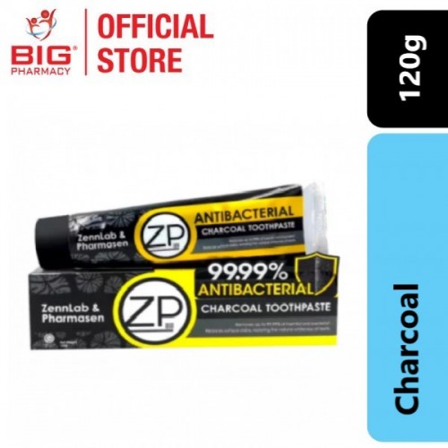 ZP ANTIBACTERIAL TOOTHPASTE CHARCOAL 120G