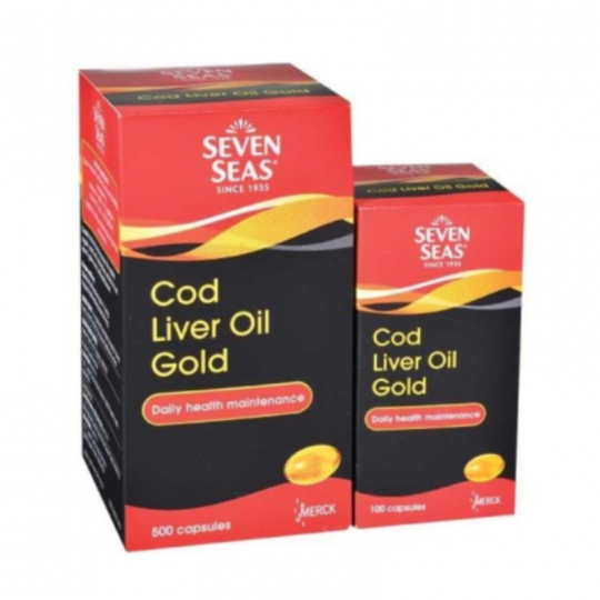 Seven Seas Cod Liver Oil Gold 500s+100s