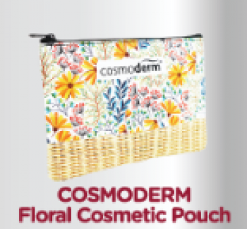 Gwp - Cosmoderm Floral Cosmetic Pouch
