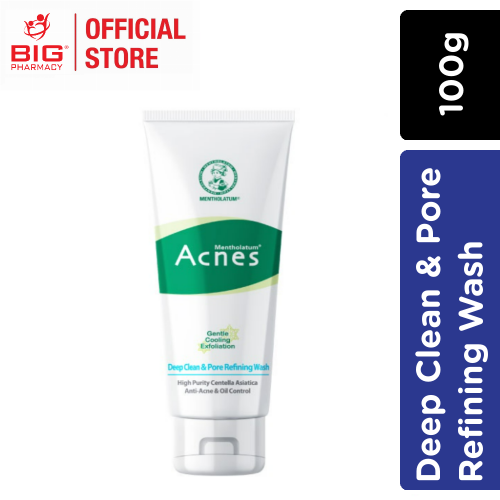 Mentholatum Acnes Deep Clean & Pore Refining Wash 100G