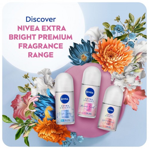 Nivea (F) Roll On Extra Bright Fresh Lavier 50ml