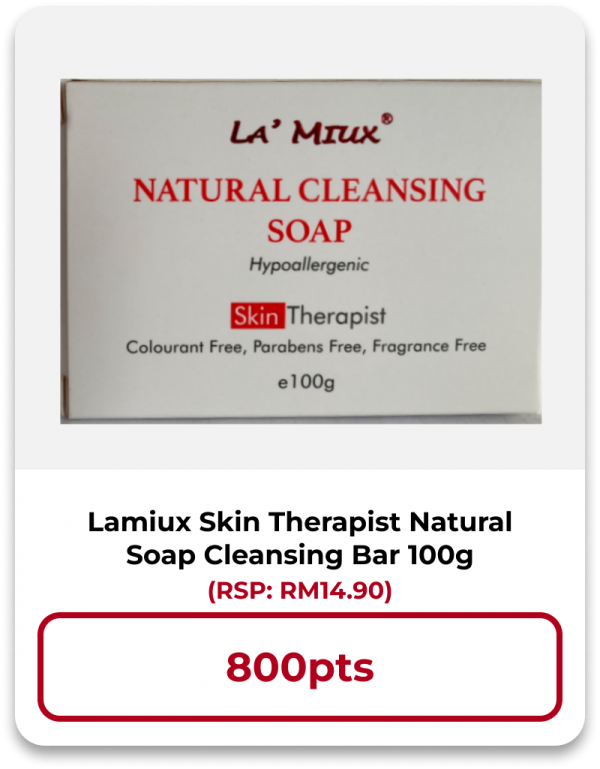 REDEMPTION LAMIUX SKIN THERAPIST NATURAL SOAP CLEANSING BAR 100G