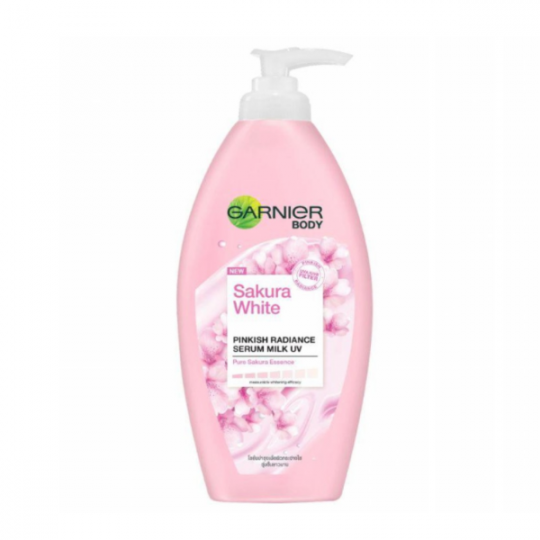 Garnier Sakura White Pinkish Radiance Serum Milk Uv Body Lotion 400Ml
