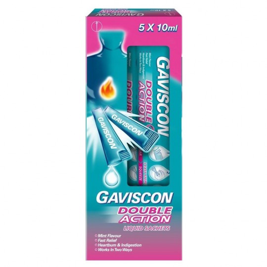Gaviscon Double Action Liquid sachet 10ml 5s