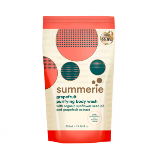 SUMMERIE GRAPEFRUIT PURIFYING BODY WASH REFILL PACK 550ML