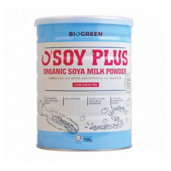Biogreen O'Soy Plus Soya Milk Powder (Sugar Free) 700g