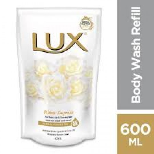 Lux Body Wash White Impress 600ml (Refill)