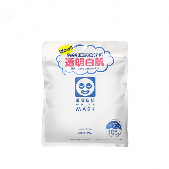 Ishizawa Transparent White Skin White Mask 10'S