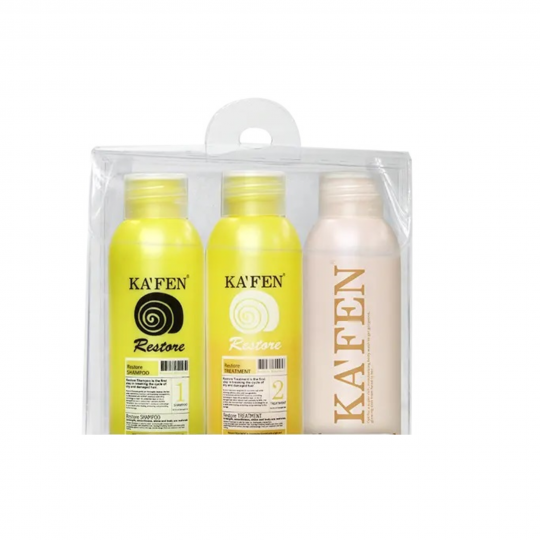 Kafen Travel Set (Shampoo+Treatment+Shower Gel)