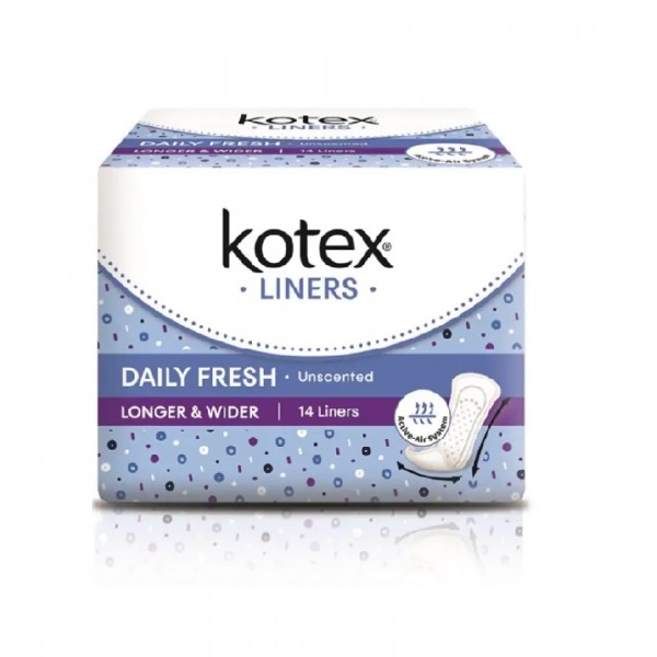 Kotex Fresh P/Liners L&W 14s