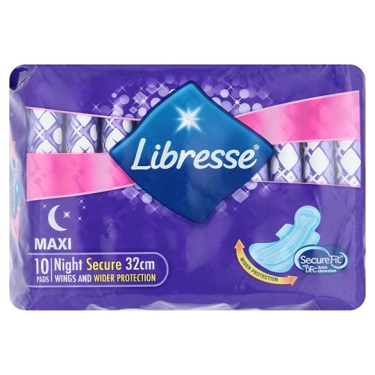 Libresse Maxi Night Wings sanitary Pad 10s