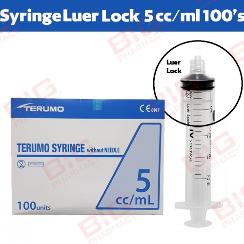 Terumo Syringe Luer Lock Tip (5cc/ml x 1's)