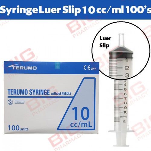 Terumo ss+10s syringe 10ml Luer slip 100s