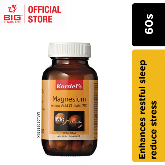 Kordels Magnesium Amino Acid Chelate 750mg 60S