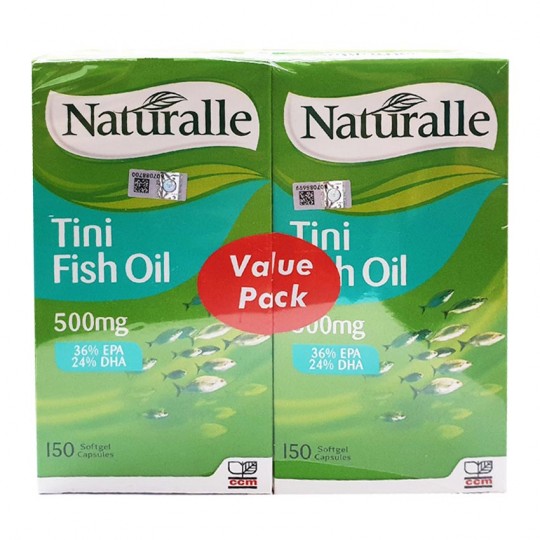 Naturalle Tini Fish Oil 500mg 2X150s