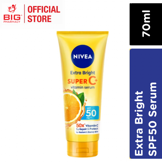 Nivea Extra Bright Super C+ Spf50 Vitamin Serum 70ml