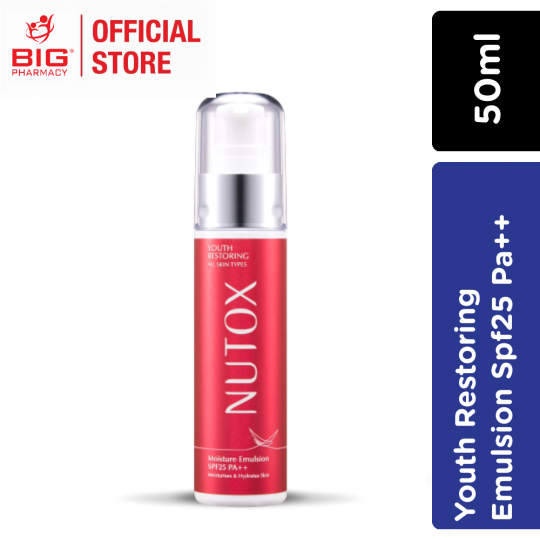 Nutox Youth Restoring Moisture Emulsion Spf25 Pa++ 50ml (All Skin Types)