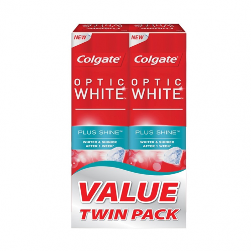 Colgate Toothpaste Optic White Plus Shine 100g X2