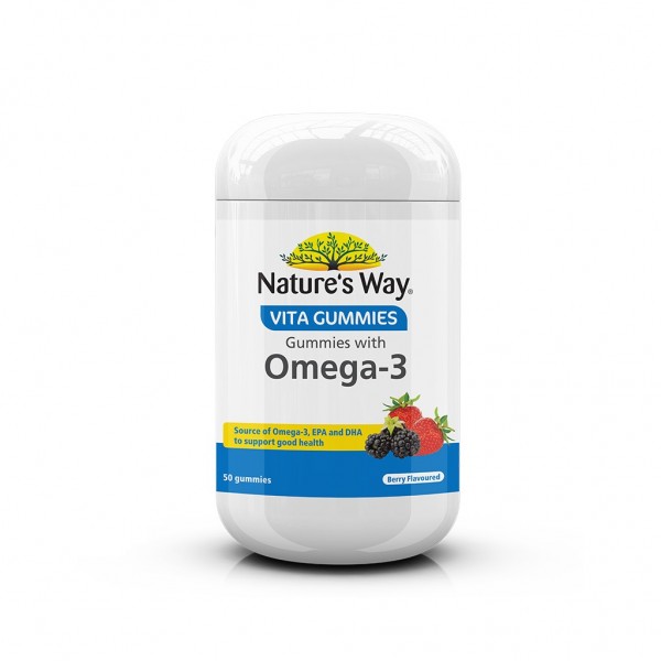 Natures Way Adults Vitagummies Omega-3 50s
