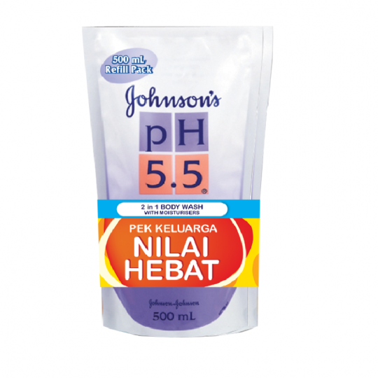 Johnsons Body Wash Ph5.5 2 In 1 500mlx2 Refill