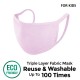 Offen 3 Ply Reusable Fabric Mask (Pink - Kids) 1s