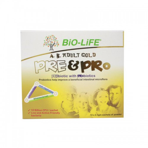 Biolife Ab Adult Gold Pre&Pro 10s (Free Gift)
