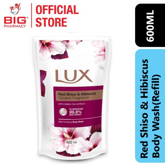 Lux Body Wash Red Shiso & Hibiscus 600Ml (Refill)
