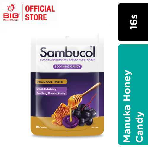 SAMBUCOL MANUKA HONEY CANDY 16S