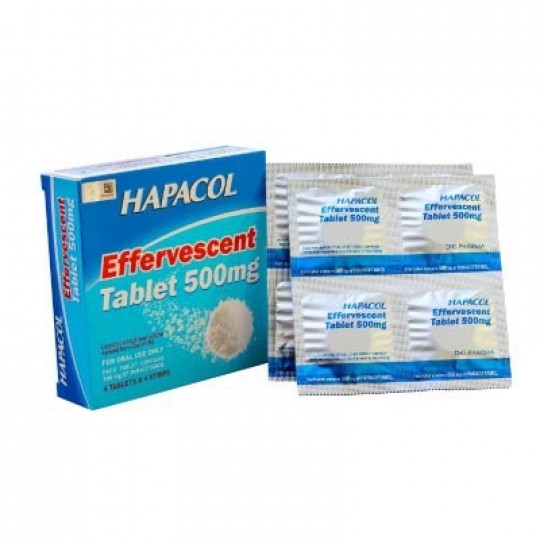 Hoe Hapacol Efferverscent Paracetamol 500Mg (Orange) 4Sx4 (Bx)