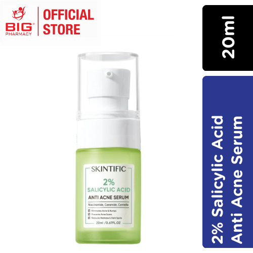 SKINTIFIC 2% SALICYLIC ACID ANTI ACNE SERUM 20ML