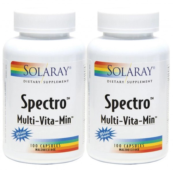 Solaray Spectro Multivitamin 2X100S 20%Extra