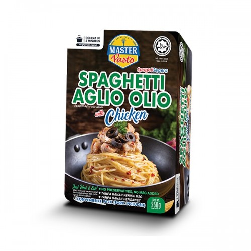 Master Pasto Convinience Pack Spaghetti Aglio Olio with Chicken