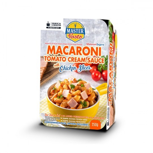 Master Pasto Macaroni Tomato Cream Sauce with Chicken Slices