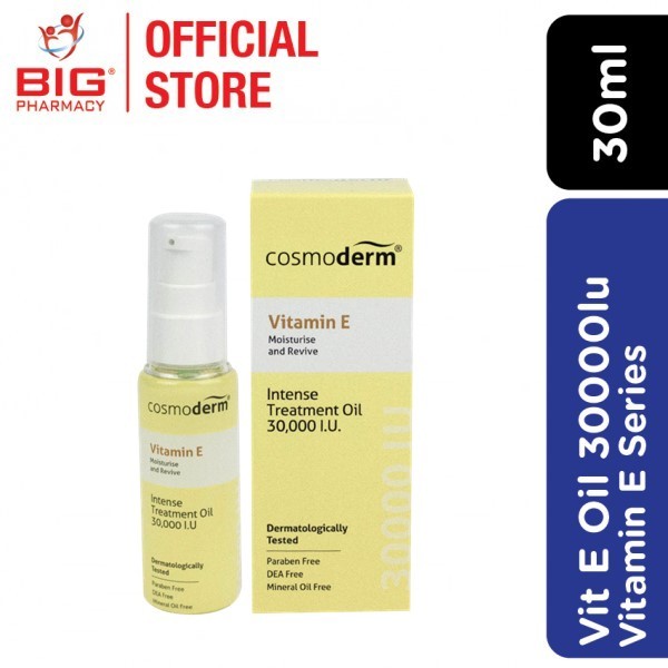 Cosmoderm Vitamin E Oil 30,000Iu With Rosehip Oil 30ml