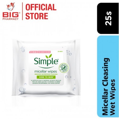 SIMPLE MICELLAR CLEASING WIPES 25S