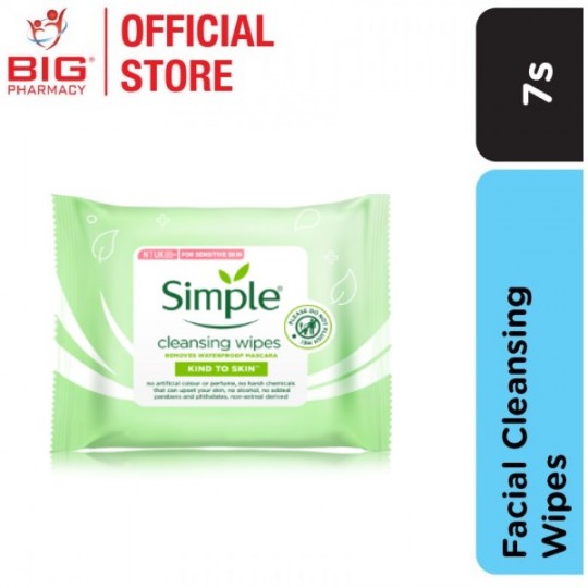 SIMPLE FACIAL CLEANSING WIPES 7S