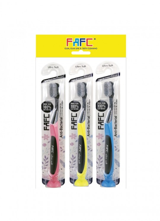 FAFC Toothbrush Anti-Bacterial Suction Cup 3s