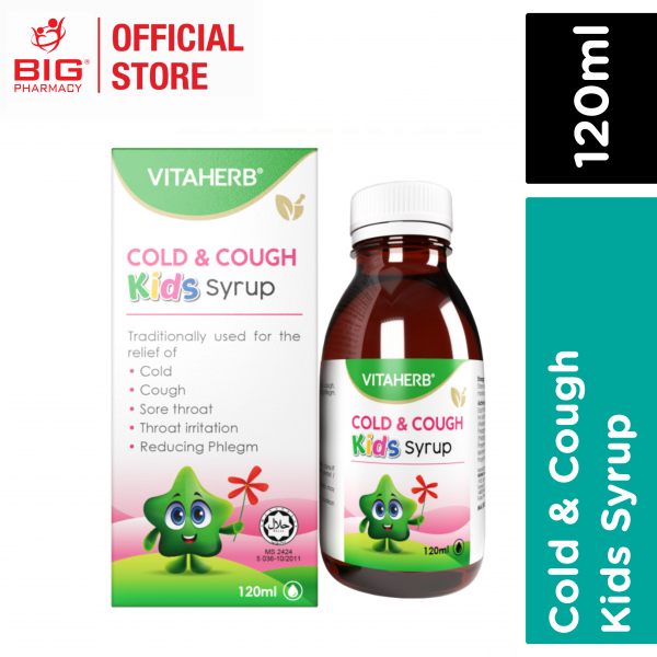 Vitaherb Cold And Cough Kids Syrup 120ml