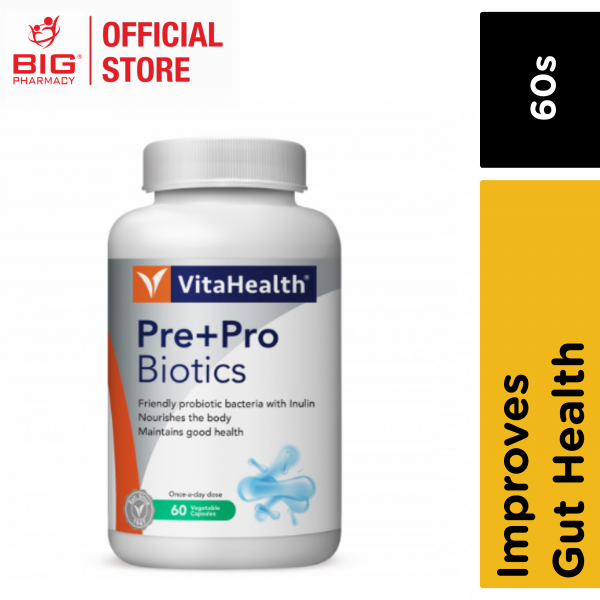 Vitahealth Pre+Probiotics + Inulin 60s