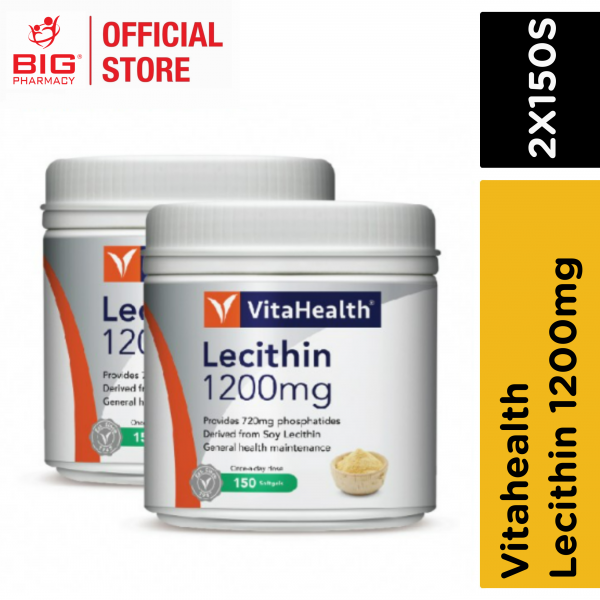 Vitahealth Lecithin 1200mg 2X150s